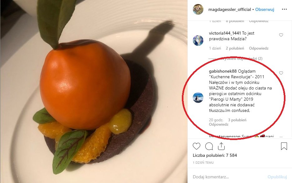 Kuchenne Rewolucje i ujawnione oszustwo: Magda Gessler sama nie wie jaki ma przepis na pierogi, tak wynika z tego co zobaczymy na Instagram