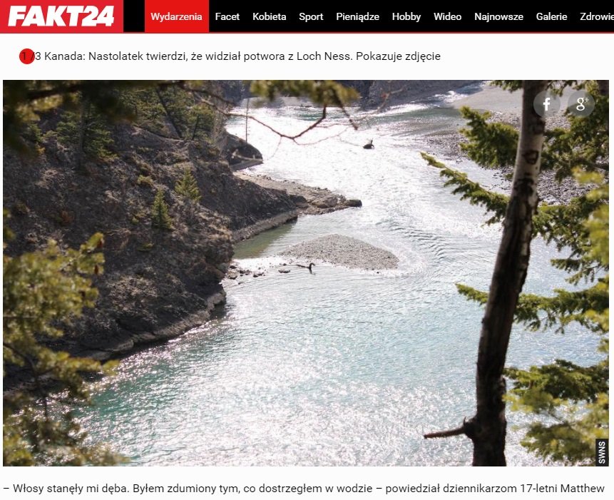 Fakt.pl: Potwór z Loch Ness foto, niewyjaśnione zjawiska, Nessie, jezioro Loch Ness. Zrobiono zdjęciem słynnemu potworowi z Loch Ness? 