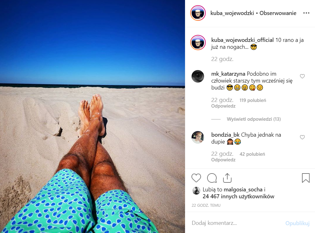 Kuba Wojewódzki (Idol,Polsat, X-Factor, Mam Talent, TVN) podzielił się zdjęciem na Instagram, fani zastanawiają się ile tak naprawdę ma lat? 
