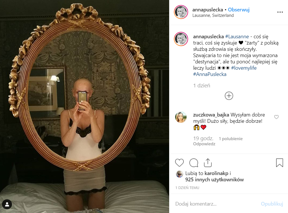 Anna Puślecka (Dzień dobry TVN) otrzymała diagnozę, rak, jej konikiem jest moda. Teraz wyjechała się leczyć za granicą, podzieliła się tym na Instagram.