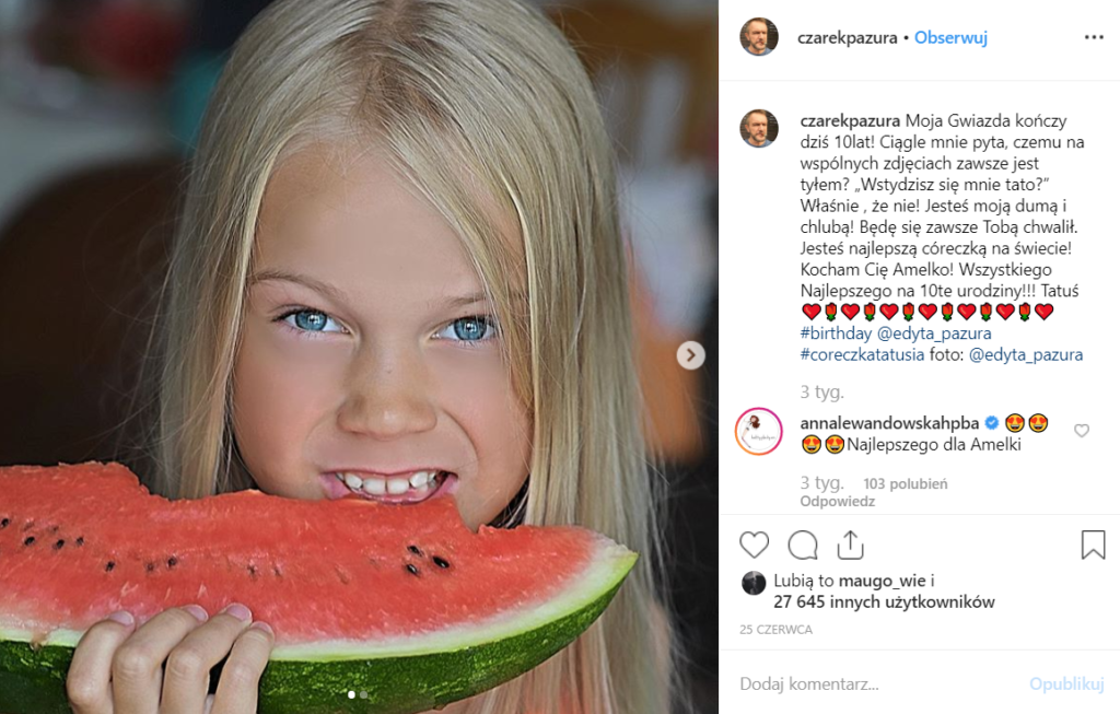 Cezary Pazura pochwalił się zdjęciami dzieci na Instagram. Zdjęcia robiła Edyta Pazura. Od jakiegoś czasu triumfy święci jego kanał na YouTube "Pazura Q&A"