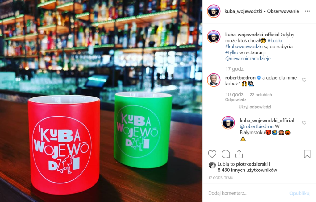 Kuba Wojewódzki o swojej restauracji Niewinni Czarodzieje na Instagram, Biedroń to skomentował. Lider ugrupowania Wiosna został wyszydzony przez gwiazdę TVN 