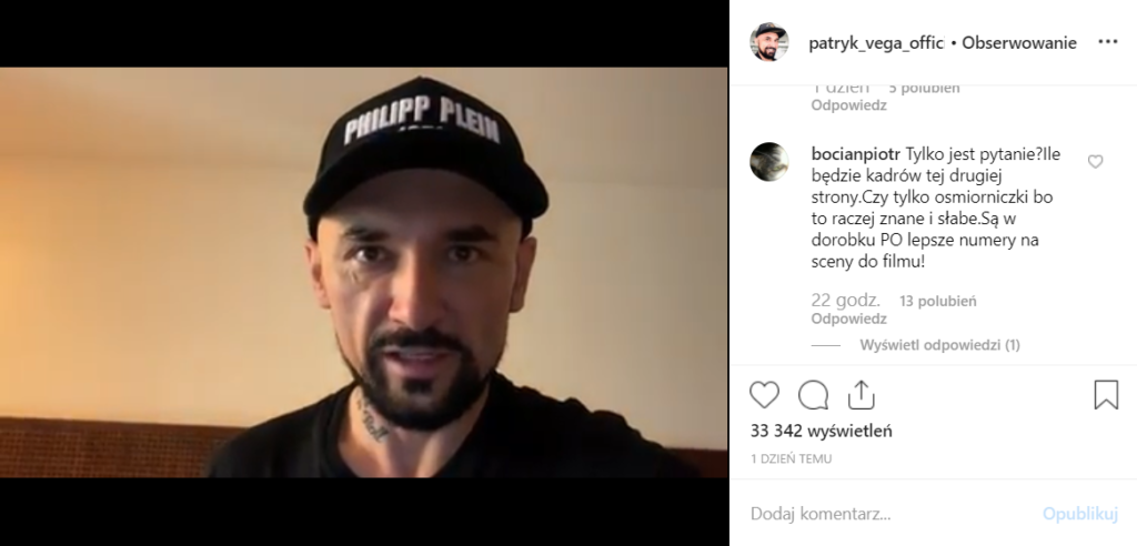 Patryk Vega straszy PO w nowym klipie z filmu "Polityka" na Instagram. Nie tylko PiS obrywa, Grzegorz Schetyna będzie wściekły!