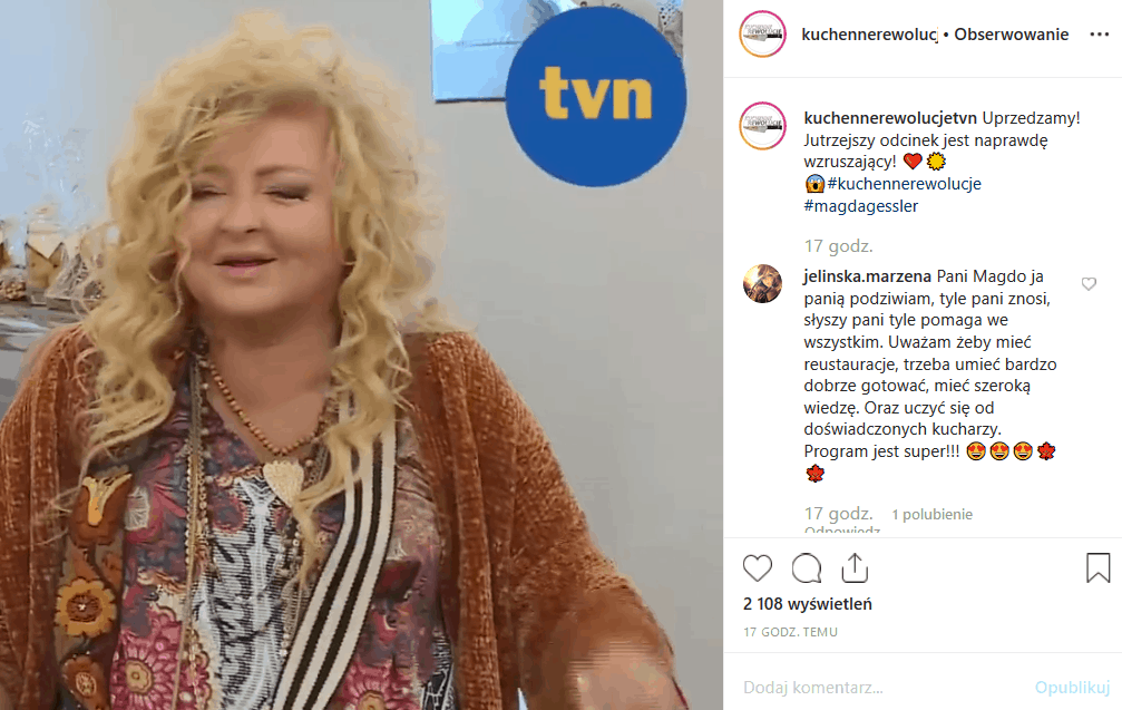 17 października "Kuchenne rewolucje" odwiedzą Glewo. Co napotka tan Magda Gessler, Królowa TVN, jurorka MasterChef? Instagram obiecuje mnóstwo wzruszeń.