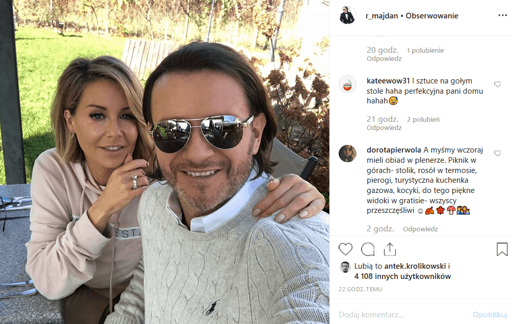 Radosław Majdan wrzucił na Instagram foto Gosi Rozenek Majdan ze źle zastawionym stołem. Czy gwiazda "Iron Majdan" (TVN) to już nie Perfekcyjna Pani Domu?