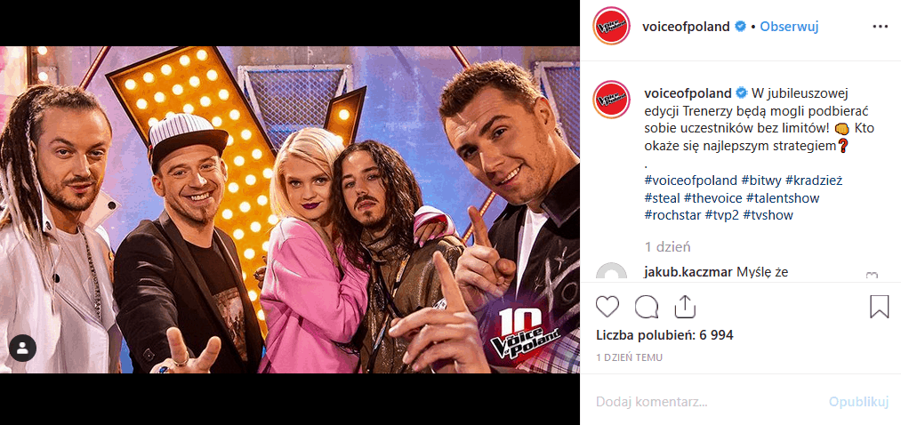 "The Voice of Poland" (12 października, TVP2) wkracza w nowy etap. Michał Szpak, Margaret, Kamil Bednarek i Baron i Tomson poprowadzą swe drużyny w Bitwach.