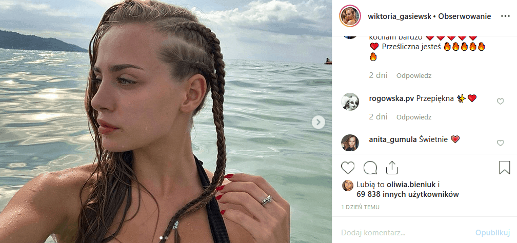 Wiktoria Gąsiewska w bikini na portalu Instagram to najgorętszy temat dnia. Gwiazda seriali TVP2 "Rodzinka pl" i Barwy szczęścia" wyrasta na nową idolkę.