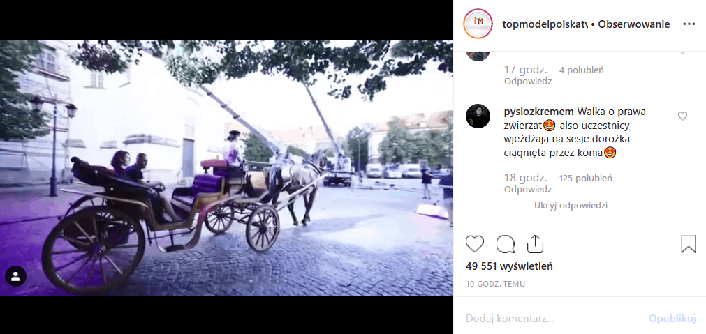 "Top Model" wraca do TVN 4 listopada. Fani obserwujacy Instagram dopatrzyli się męczenia zwierząt w programie. Co na to Joanna Krupa i Michał Piróg?