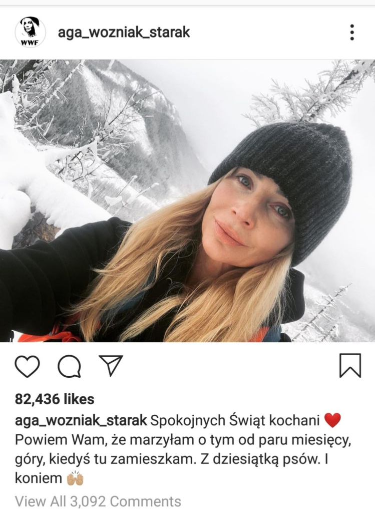 Prowadząca w przeszłości programy TVN tj Big Brother Agnieszka Woźniak Starak,zdradziła na Instagram swoje plany.Jej mężem był zmarły Piotr Woźniak Starak.