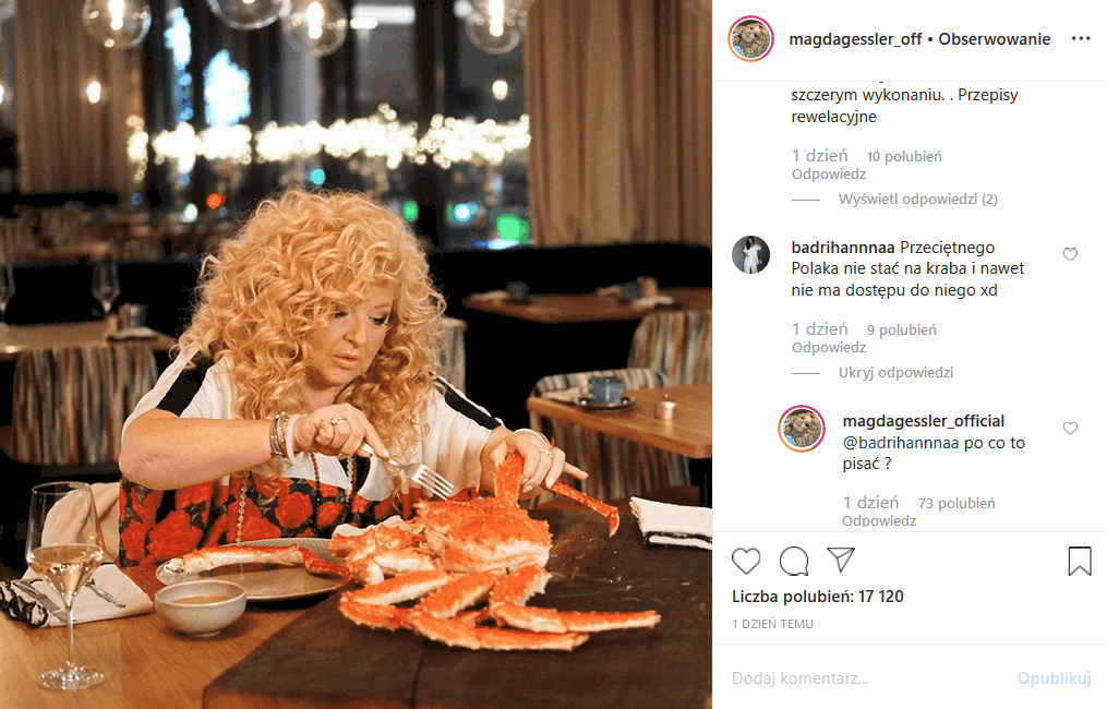 Magda Gessler dodała na Insta fotkę, za którą spadła na nią krytyka. Co zrobiła Królowa TVN, jurorka "MasterChef" i prowadząca "Kuchenne rewolucje"?