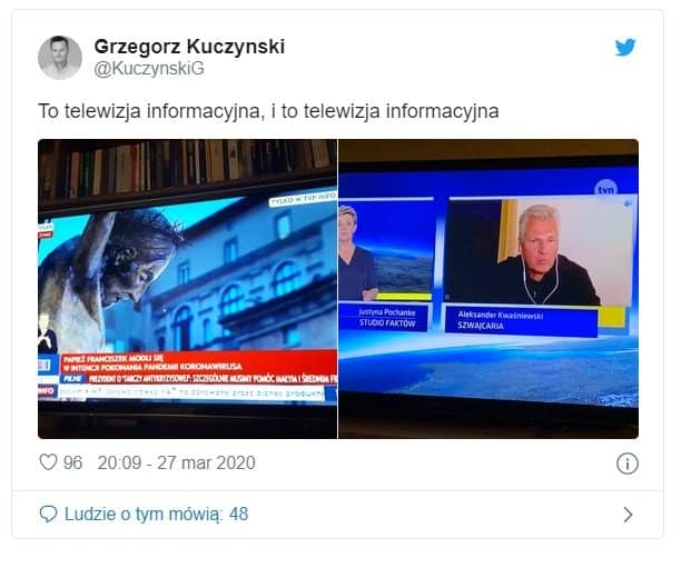 Aleksander Kwaśniewski był gościem TVN, tematem był koronawirus, jednak przy okazji wypowiedział się o wyborach i oczywiście PiS, słowa o wirusie zaskoczyły