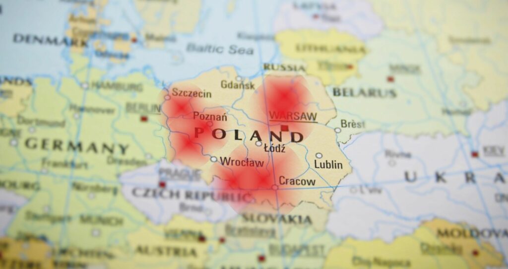 Epidemia koronawirusa w Polsce: Powstała mapa przypadków koronawirusa. Zobacz na jakich obszarach notuje się kolejne zakażenia koronawirusem