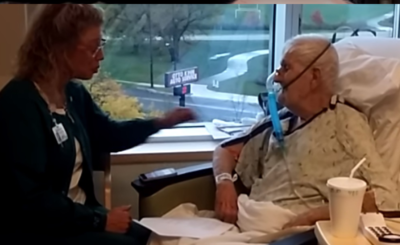 Szpital: Gdy pewna kobieta odwiedziła swojego umierającego ojca w szpitalu nie spodziewała się, że będzie świadkiem takiej sceny z opiekunką w roli głównej.