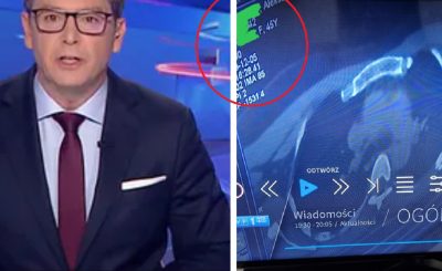 Wpadka Wiadomości TVP podczas głównego wydania wiadomości, przez przypadek pokazano dane wrażliwe pacjentki: imię, nazwisko, PESEL.
