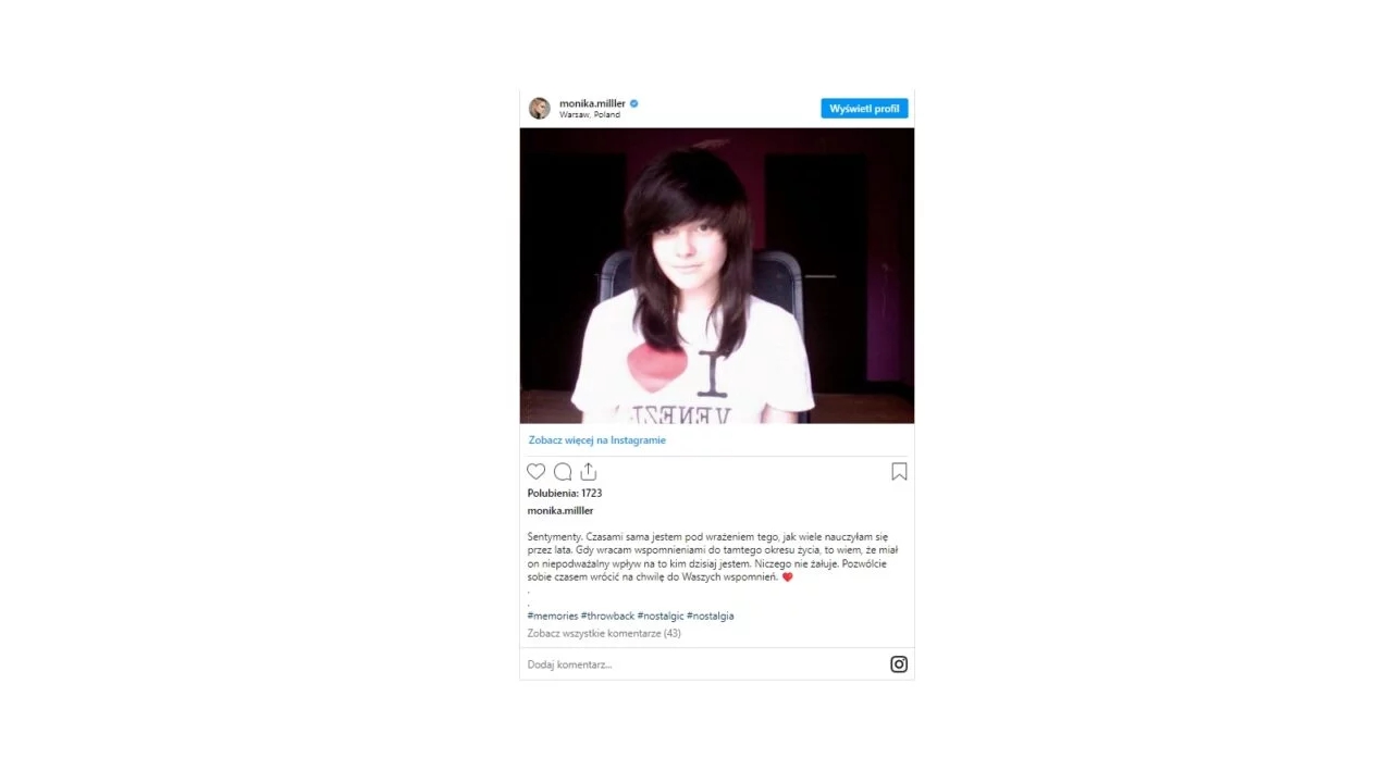 Monika Miller, wnuczka byłego premiera Leszka Millera, wróciła wspomnieniami do przeszłości i opublikowała zdjęcie, które zaskoczyło nawet jej najwierniejszych fanów.