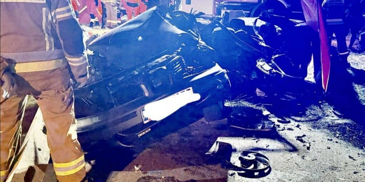 Wypadek Grochowe pijany kierowca