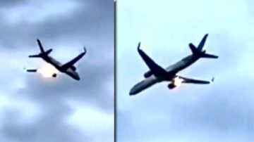 Tuż po starcie samolot stanął w płomieniach. na pokładzie 300 pasażerów. Nagrania przerażają