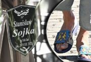 Na pogrzeb Soyki przyszedł jak na plażę. Skandal jak się ubrał