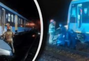 Zatrzymała auto na torach i uciekła. W samochodzie spał pasażer. Mrozi krew w żyłach
