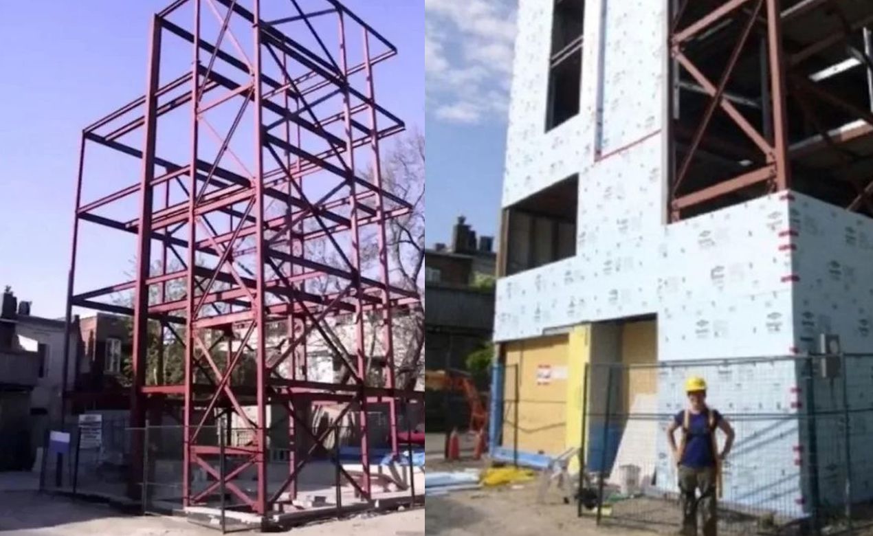 garaż przerobiony na dom, dom z garażu, dom z kontenera, domy z kontenerów, dom z kontenerów