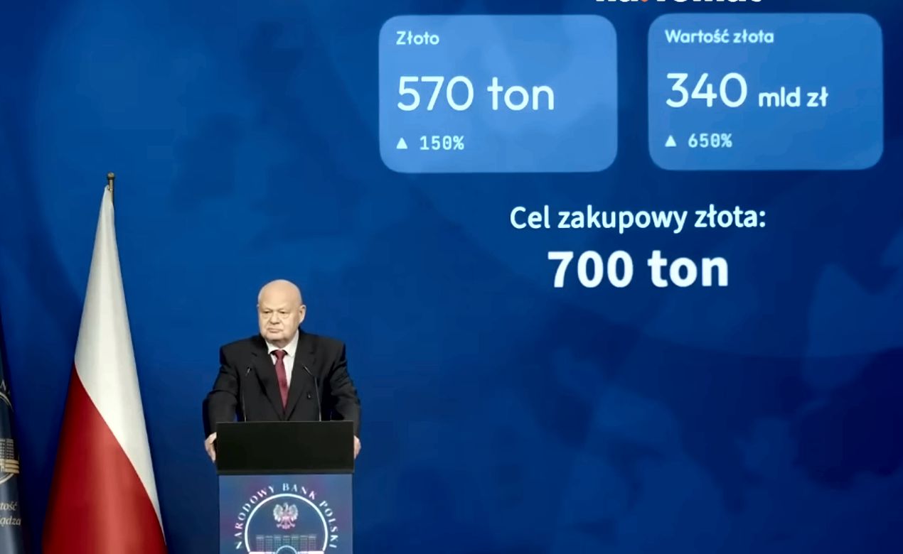 Adam Glapiński, złoto, rezerwy złota, NBP, safe