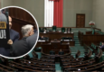 Awantura w Sejmie. Dariusza Mateckiego wykluczono z obrad po proteście z transparentem