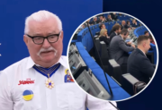 Owacje dla Lecha Wałęsy w PE i bojkot części europosłów PiS. Burza po ceremonii w Strasburgu