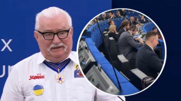 Owacje dla Lecha Wałęsy w PE i bojkot części europosłów PiS. Burza po ceremonii w Strasburgu