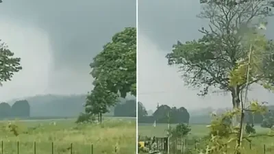 Tornado na Warmii i Mazurach. Niezwykłe nagranie obiegło internet, IMGW potwierdza zjawisko