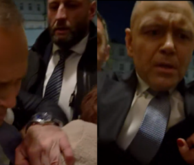 Nawrocki przyjechał pod TK i się zaczęło. Nagle rozegrały się szokujące sceny, Berek opublikował nagranie