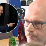 To właśnie Berek opublikował później nagrania z tego momentu. Na jednym z filmów widać, jak prezydent podchodzi do grupy i próbuje